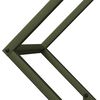 vidaXL Stojalo za drva Olive Green 60x25x60 cm Hladno valjano jeklo