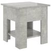 vidaXL Klubska mizica betonsko siva 40x40x42 cm konstruiran les