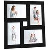 vidaXL Foto okvir za 4x(10x15 cm) fotografije črn MDF