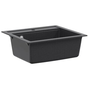 vidaXL Enojno kuhinjsko pomivalno korito Granit 60 x 51 x 30,5 cm