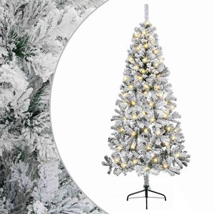 vidaXL Umetno Zložljivo Božično Drevo 120 cm 150 LED Toplo bela