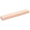 vidaXL Stenska polica 60x10x4 cm neobdelana trdna hrastovina