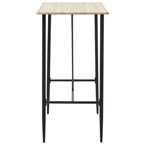 vidaXL Barska garnitura 5-delna plastika siva