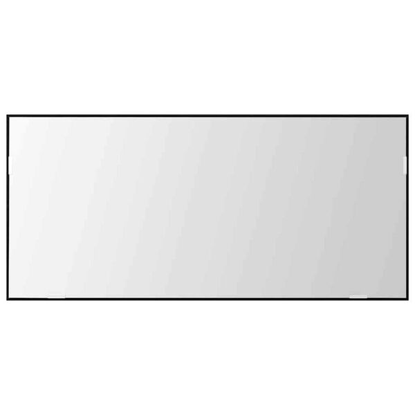 vidaXL Ogledalo Črni hrast 80 x 37 cm Steklo in inženirski les