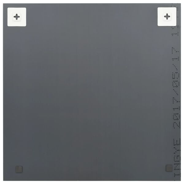 vidaXL Stensko ogledalo 2 kosa 50x50 cm kvadratno steklo