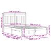 vidaXL Konstrukcija postelje 2 pcs Voskast rjav 150 x 200 cm