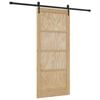 vidaXL Drsna vrata ORKDAL 86 x 198,5 cm Trdna borovina Naravna