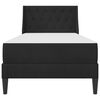 vidaXL Posteljni okvir z vzmetnico z vzmetnico Črna 80 x 200 cm Žamet