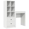 vidaXL Miza Bela 105,5 x 34 x 127 cm 2 kos