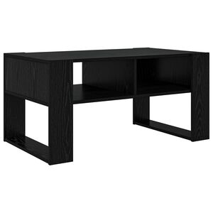 vidaXL Klubska miza Črna Orehovina 92 x 53 x 45 cm Inženirski les