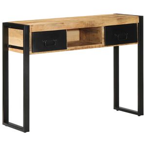 vidaXL konzolna miza 100x35x75 cm Masivni neobdelan les Mango