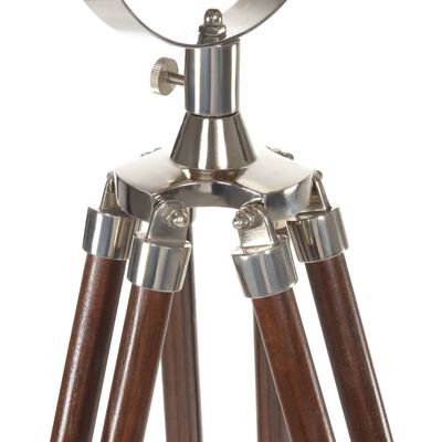 vidaXL Trinožna stoječa svetilka trden mangov les 186 cm