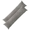vidaXL Prevleka za blazino 2 kos HEERLEN Temno siva 40 x 145 cm