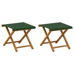 vidaXL Ležalnik 2 pcs Trdna Eukaliptusova Les Zelena
