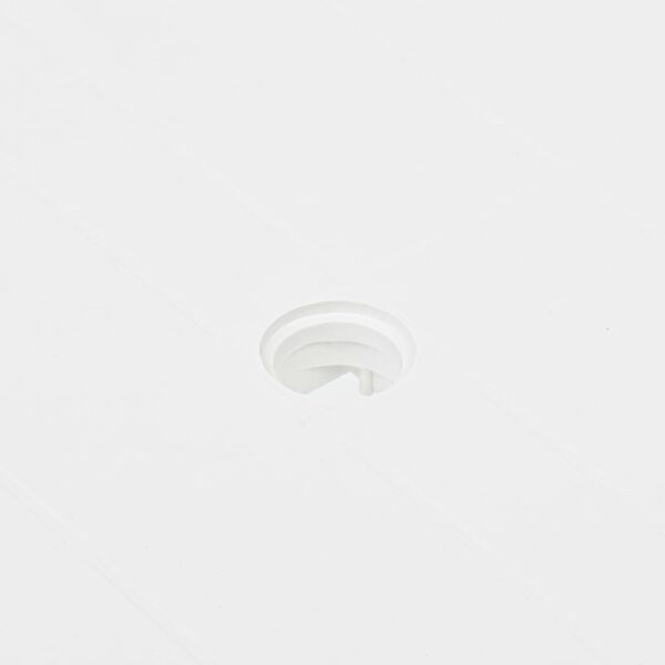 vidaXL Vrtna miza bela 80x75x72 cm plastika