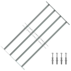 vidaXL Nastavljiva okenska re&scaron;etka s 4 prečkami 700-1050 mm