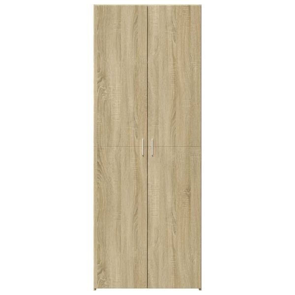 vidaXL Visoka omara sonoma hrast 80x42,5x185 cm inženirski les