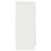 vidaXL Komoda s predalom bela 71x35x84 cm inženirski les