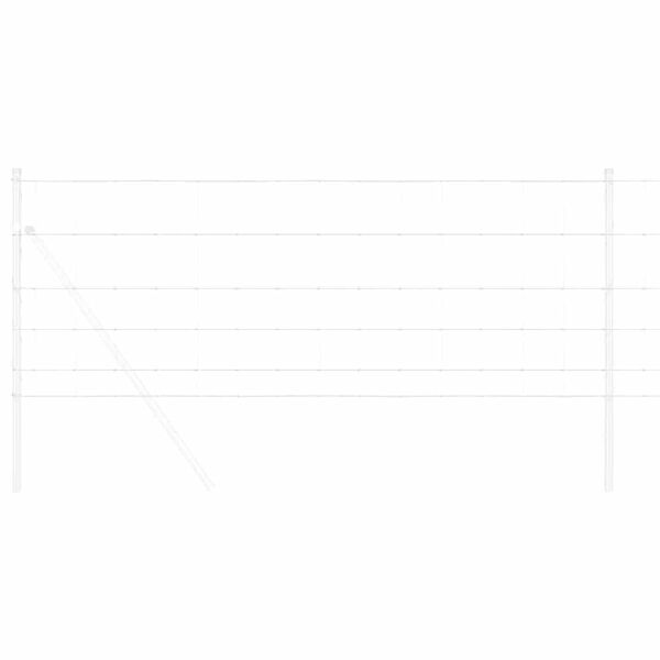 vidaXL Pašna ograja srebrna 50 x 0.8 m Pocinkano jeklo