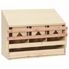 vidaXL Gnezdi&scaron;če za koko&scaron;i s 3 predelki 72x33x54 cm trdna borovina