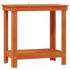 vidaXL Delovna miza Voskan Rjava 80 x 50 x 80 cm Masivna borovina