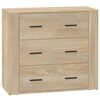 vidaXL Komoda sonoma hrast 80x33x70 cm inženirski les