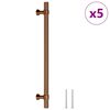 vidaXL Ročaji za omarico 5 kosov bron 192 mm nerjaveče jeklo