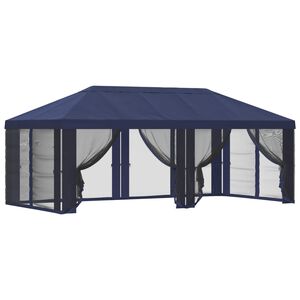 vidaXL Pokrov za gazebo s stranskimi stenami Modra 600,5 x 300,5 cm