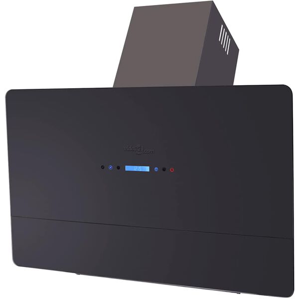 vidaXL Kuhinjska napa z zaslonom na dotik črna 900 mm