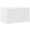 vidaXL Stenska omarica bela 70x42,5x40 cm inženirski les