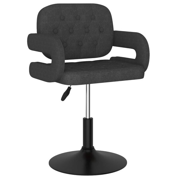 vidaXL Vrtljivi jedilni stoli 6 kosov temno sivo blago