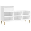 vidaXL Omarica za čevlje bela 102x36x60 cm inženirski les