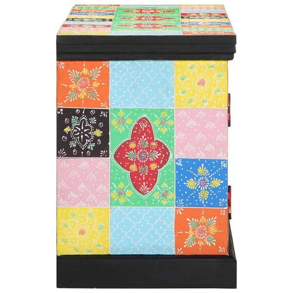 vidaXL TV omarica večbarvno 100 x 35 x 50 cm Trden mangov les