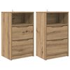 vidaXL Posteljne mize 2 kos Umetni hrast 40 x 30 x 467 cm