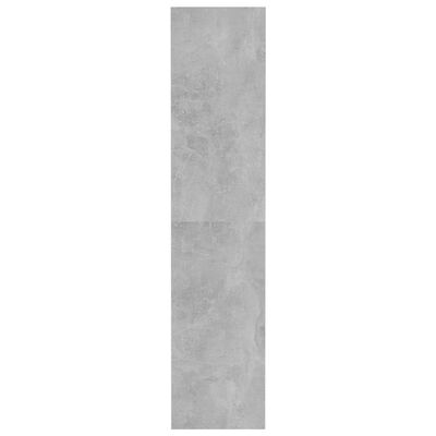 vidaXL Knjižna omara/pregrada betonsko siva 80x30x135 cm iverna plošča