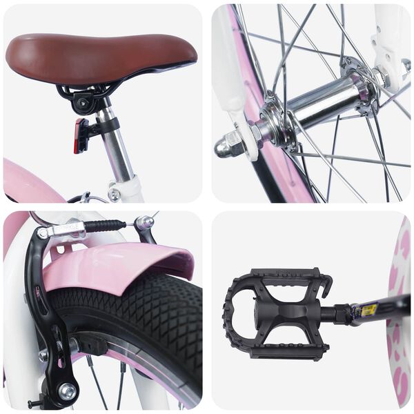 vidaXL Otro&scaron;ko Kolo 20 Palcev za starost od 6 do 11 let Svetlo roza