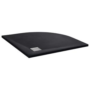 vidaXL Kad za tu&scaron; SMC črna 90x90 cm