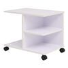 vidaXL Vrtljiva polica 50x35x42 cm bele barve