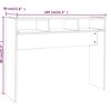 vidaXL Konzolna mizica rjav hrast 105x30x80 cm konstruiran les