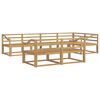vidaXL Zunanja garnitura za sedenje 8 pcs Bela 325 x 166,5 x 73 cm