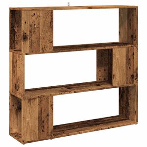 vidaXL Knjižna omara/pregrada starinski les 100x24x94 cm