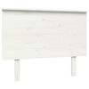 vidaXL Posteljno vzglavje belo 104x6x82,5 cm trdna borovina