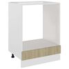 vidaXL Omarica za pečico "Riga" sonoma hrast 60x46x81,5cm