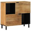vidaXL Bivak Brown 80x33x75 cm Masivni les Mango