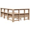vidaXL Knjižna postelja brez vzmetnice 120x200 cm trdna borovina