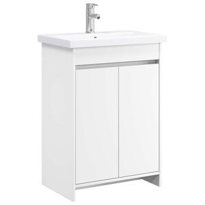vidaXL Komplet pohi&scaron;tva za kopalnico Bela 81 x 40 x 84,5 cm