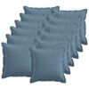 vidaXL Blazina z blazino HOUTEN 12 kos Jeans modra Lažni lanu