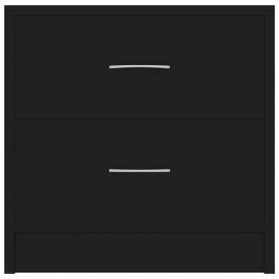 vidaXL Nočne omarice 2 kosa črne 40x30x40 cm iverna plošča