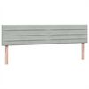 vidaXL Box spring postelja z vzmetnico svetlo siva 180x210 cm žamet
