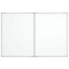 vidaXL Magnetna tabla zložljiva 100x80x1,7 cm aluminij